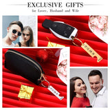 Viksword Name Keychain Personalized Couple Love Witness Anniversary