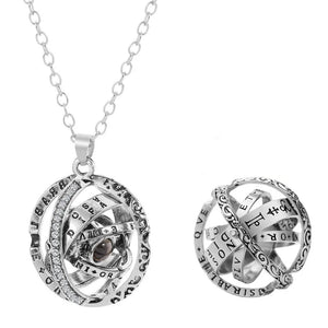 Vintage Astronomical Ball Charm Pendant Necklace Choker for Couple
