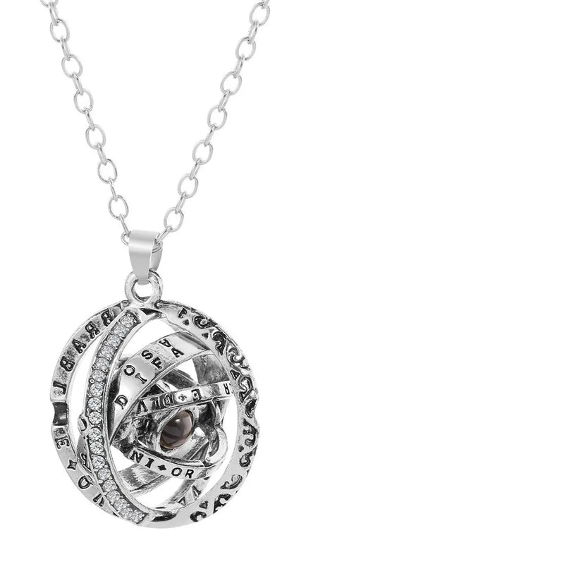 Vintage Astronomical Ball Charm Pendant Necklace Choker for Couple