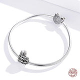 Vintage Rome Colosseum Charm 925 Sterling Silver Bead for Bracelet