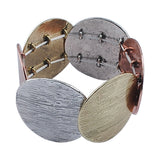 Vintage Charm Bracelet Zinc Alloy Plating Round Mixing Stretch Bracelet