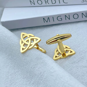Vinkings Cufflinks Eternal Celtic Knots Stainless Steel Mens Wedding Jewelry