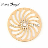 Vinnie Jewelry Coin for 35mm Holder Pendant Necklace 10PCS