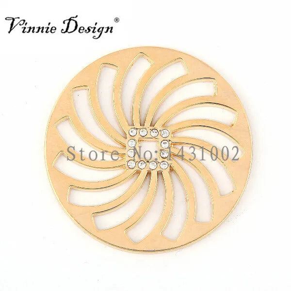 Vinnie Jewelry Coin for 35mm Holder Pendant Necklace 10PCS