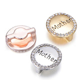 Vinnie Jewelry 10mm Mother Slide Charms for Stainless Steel Keeper Mesh Bracelet