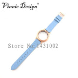Vinnie Leather Wrap Bracelet with Magnetic Locket Watch Band
