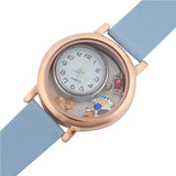 Vinnie Leather Wrap Bracelet with Magnetic Locket Watch Band