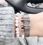 Vinnie Stainless Steel Mesh Bracelet Set for Women