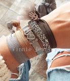 Vinnie Stainless Steel Mesh Bracelet Set for Women
