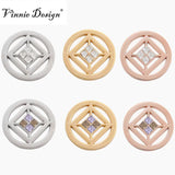 Vinnie Jewelry 33mm Cubo Coin Disc Frame Pendant My Coin Holder 5pcs/lot