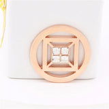Vinnie Jewelry 33mm Cubo Coin Disc Frame Pendant My Coin Holder 5pcs/lot