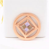 Vinnie Jewelry 33mm Cubo Coin Disc Frame Pendant My Coin Holder 5pcs/lot