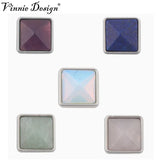 Vinnie Jewelry 5 Pyramid Wishing Stone Charms for Bracelet Keys