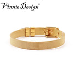 Vinnie Jewelry 8mm Stainless Steel Keeper Wrap Bracelets for Slide Charms