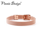 Vinnie Jewelry 8mm Stainless Steel Keeper Wrap Bracelets for Slide Charms