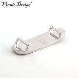Vinnie Jewelry Crystal Pave Slider for Leather Wrap Bracelet