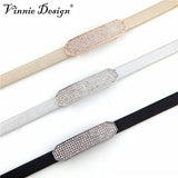Vinnie Jewelry Crystal Pave Slider for Leather Wrap Bracelet
