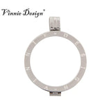 Vinnie Stainless Steel Coin Holder Pendant for 33mm Disc