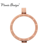 Vinnie Stainless Steel Coin Holder Pendant for 33mm Disc