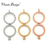 Vinnie Stainless Steel Coin Holder Pendant for 33mm Disc
