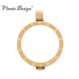 Vinnie Stainless Steel Coin Holder Pendant for 33mm Disc
