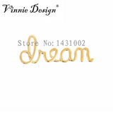 Vinnie Jewelry Dream Slide Charms for Wrap Bracelets 10pcs/lot