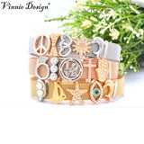 Vinnie Stainless Steel Mesh Bracelet Sets with Charms for Women