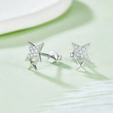 18K Moissanite Earrings For Women Anniversary Gift
