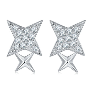 18K Moissanite Earrings For Women Anniversary Gift