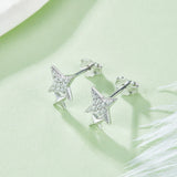 18K Moissanite Earrings For Women Anniversary Gift