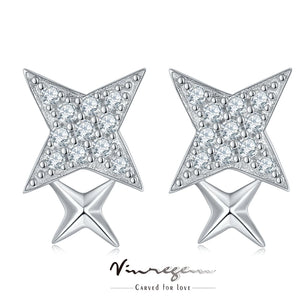 18K Moissanite Earrings For Women Anniversary Gift