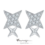 18K Moissanite Earrings For Women Anniversary Gift