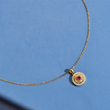 18K Plated Sapphire Gemstone Necklace for Women 925 Sterling Silver Fine Jewelry