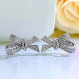 18K Sapphire Faceted Gemstone Stud Earrings 925 Sterling Silver