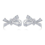 18K Sapphire Faceted Gemstone Stud Earrings 925 Sterling Silver