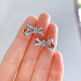 18K Sapphire Faceted Gemstone Stud Earrings 925 Sterling Silver