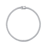 18K Sapphire Gemstones Bracelet Women 925 Silver Fine Jewelry