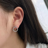 925 Silver 14K Yellow Moissanite Stud Earrings for Women