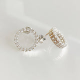 925 Silver 14K Yellow Moissanite Stud Earrings for Women