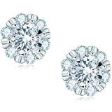 925 Silver 18K Moissanite Stud Earrings Fine Jewelry Gift