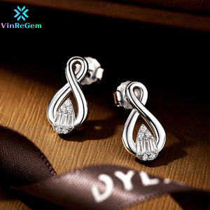 925 Silver Sapphire Moissanite Drop Earrings Ethnic Jewelry