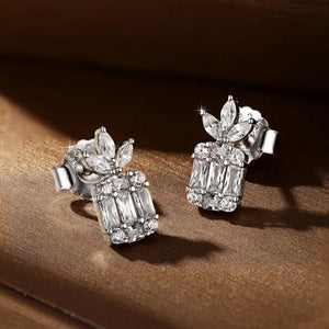 925 Silver Sapphire Moissanite Drop Earrings Women Ethnic Jewelry