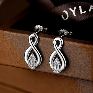 925 Silver Sapphire Moissanite Drop Earrings Ethnic Jewelry
