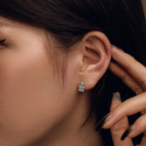 925 Silver Sapphire Moissanite Drop Earrings Women Ethnic Jewelry