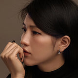 925 Silver Sapphire Moissanite Drop Earrings Ethnic Jewelry
