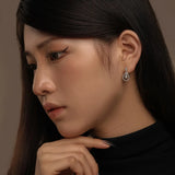 925 Silver Sapphire Moissanite Drop Earrings Ethnic Jewelry
