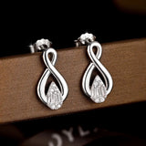925 Silver Sapphire Moissanite Drop Earrings Ethnic Jewelry
