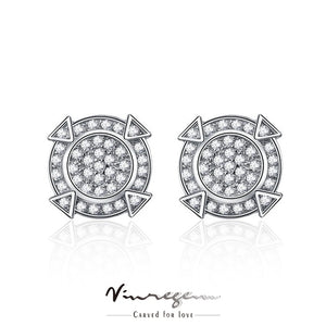 925 Sterling Silver Sapphire Moissanite Stud Earrings for Men Women