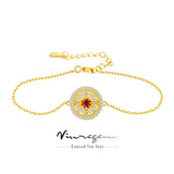 Plated Sapphire Gemstones Bracelets Anniversary Gift