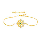 Sapphire Gemstones Bracelet 925 Sterling Silver Fine Jewelry